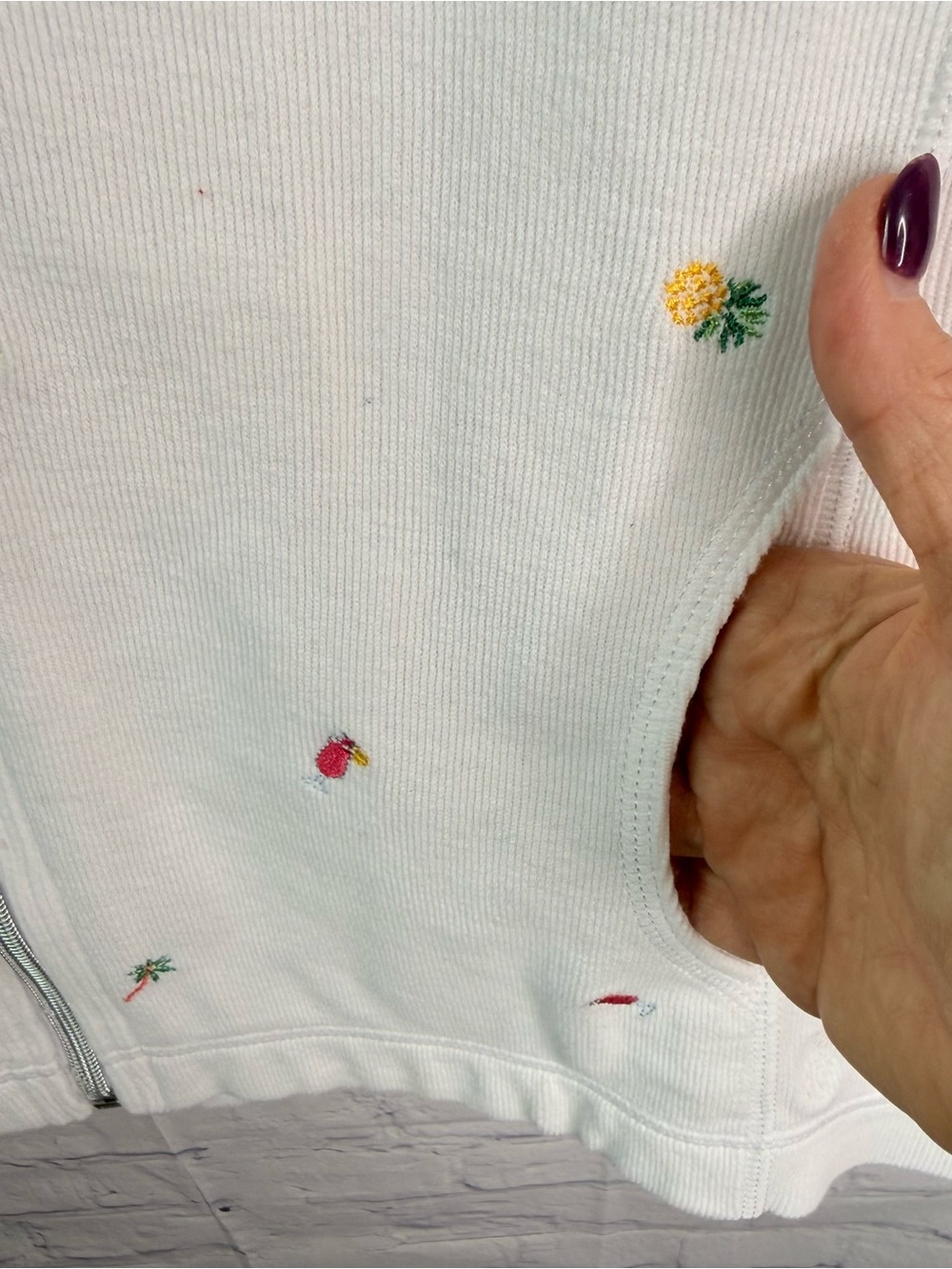 Tommy Bahama White Tropical Pineapple Jacket Small - Picture 3 of 7